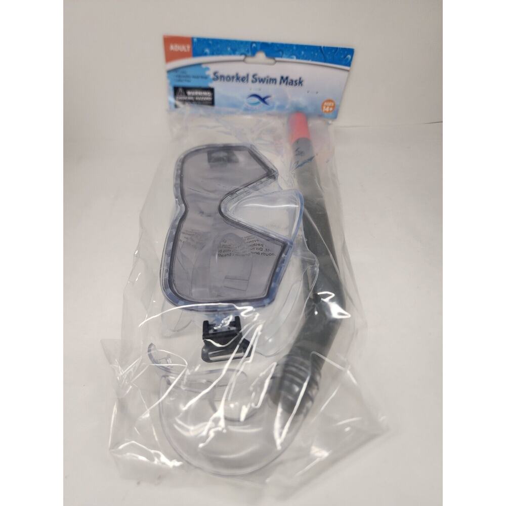 Swimgear - ADULT - Gray Snorkel Swim Mask - Adjustable w PC Lens - Ages 14+ NEW